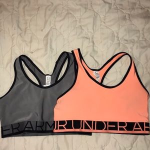 2 under armour sports bras! ✨